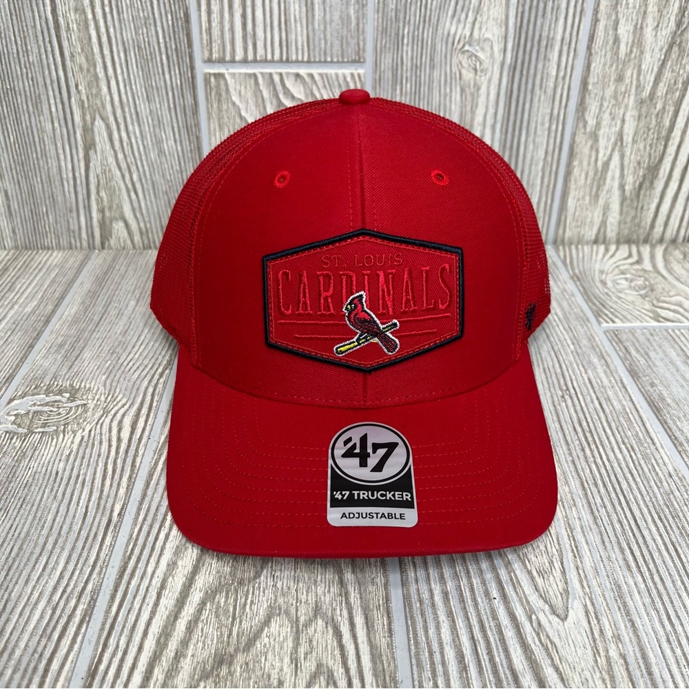St. Louis Cardinals '47 Brand Red Trucker Adjustable Hat Baseball Cap Red